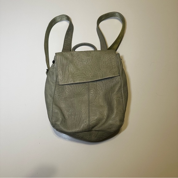 American Leather Co. Handbags - American Leather Liberty Green Embossed Backpack